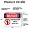 Signmission Construction Area Keep Out Danger Sign, Vinyl Decal, 14in W x 10in L, 2PK OS-2PACK-DS-D-1014-L-1096 - alternate 5